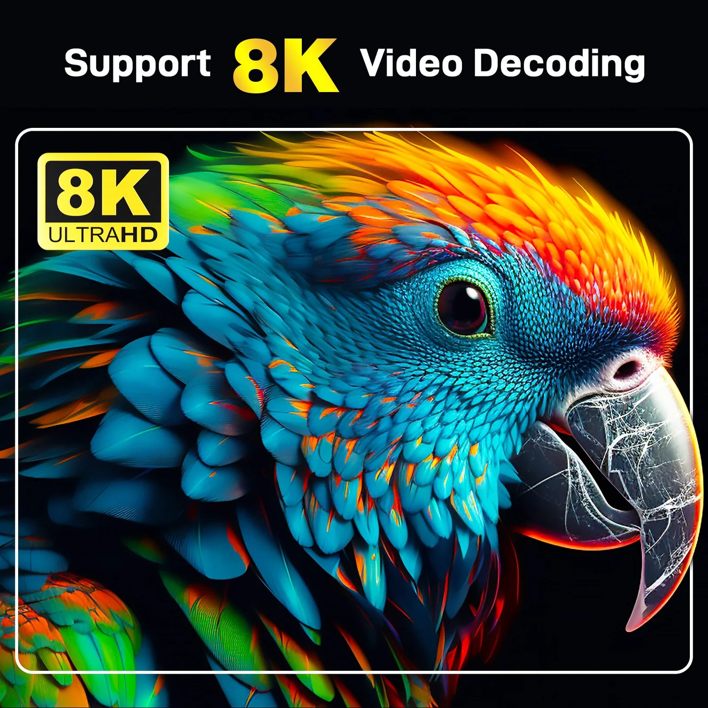 Android 14 8K 4K Smart TV Box, Dual WiFi, Bluetooth 5.2