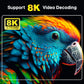 Android 14 8K 4K Smart TV Box, Dual WiFi, Bluetooth 5.2